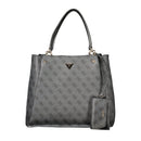 Black Polyurethane Women's Bag