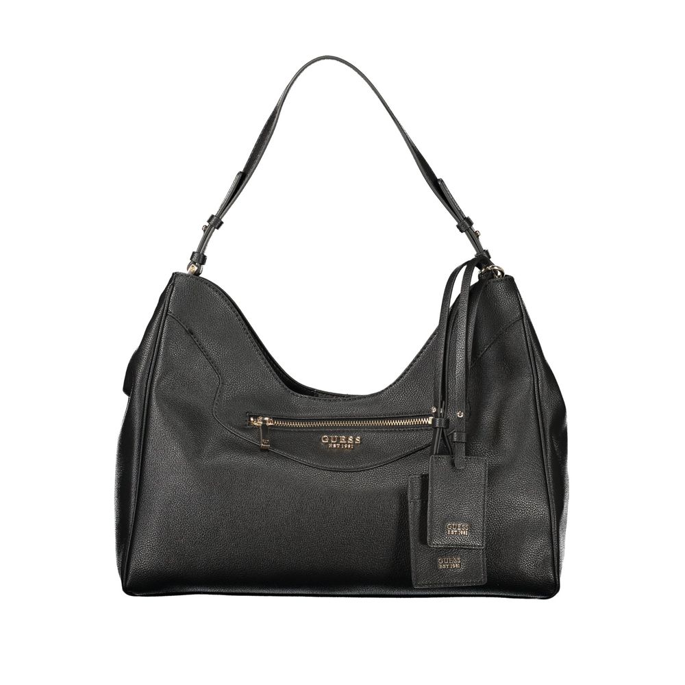 Black Polyurethane Women's Bag