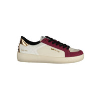 White Polyurethane Women's Sneaker