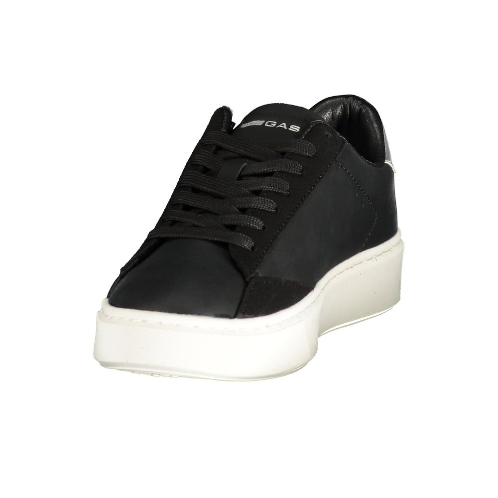 Black Polyurethane Womens Sneaker