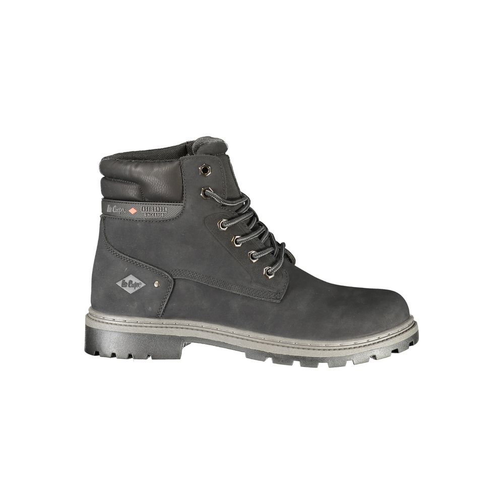 Black Polyurethane Men's Boot