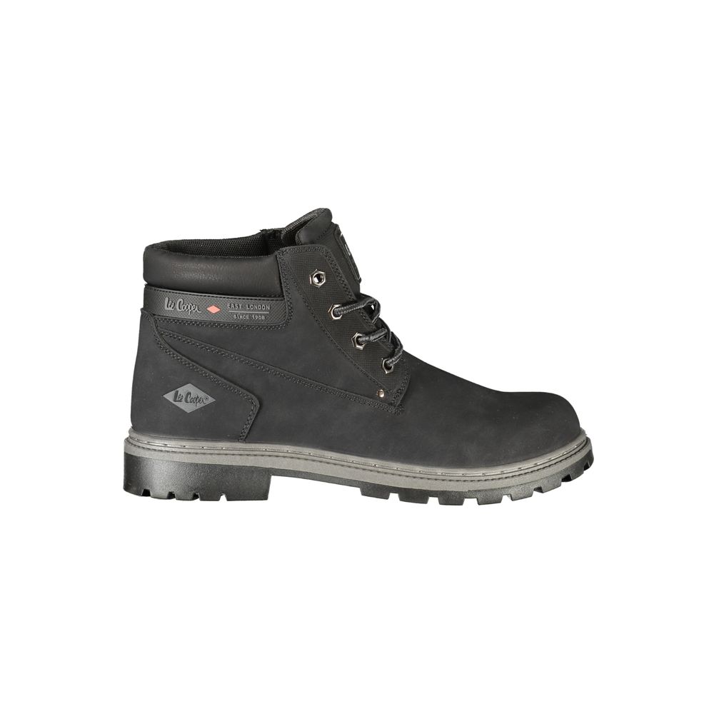 Black Polyurethane Men's Boot