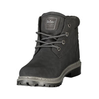 Black Polyurethane Men's Boot