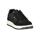 Black Polyurethane Women's Sneakers