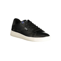 Black Polyurethane Men's Sneaker