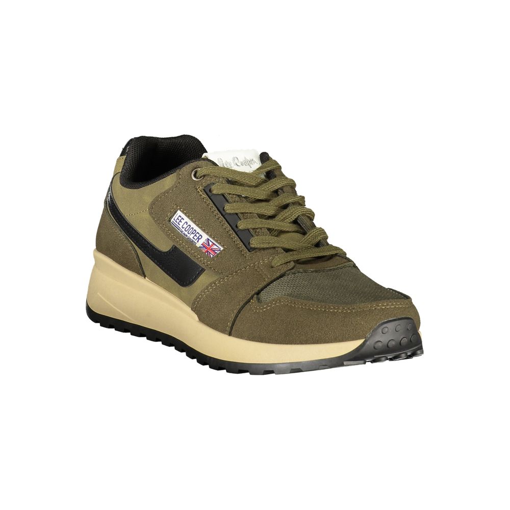 Green Polyurethane Men's Sneaker