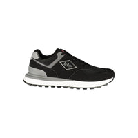 Black Polyurethane Mens Sneaker
