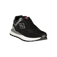Black Polyurethane Mens Sneaker