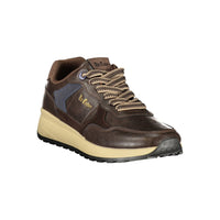 Brown Polyurethane Men's Sneaker