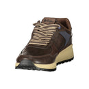Brown Polyurethane Men's Sneaker