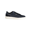 Blue Polyester Athletic Sneakers