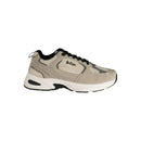 Beige Polyester Athletic Sneakers