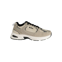 Beige Polyester Athletic Sneakers