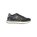 Blue Polyester Athletic Sneakers