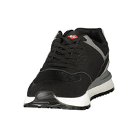 Black Polyurethane Mens Sneaker