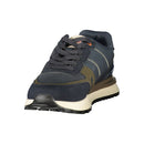 Blue Polyester Athletic Sneakers