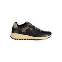 Black Polyurethane Men's Sneaker