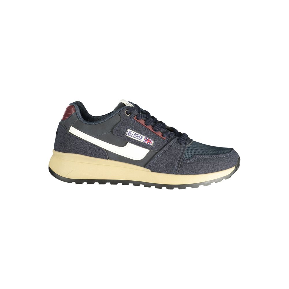 Blue Polyurethane Men's Sneaker