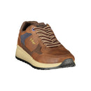 Brown Polyester Athletic Sneakers