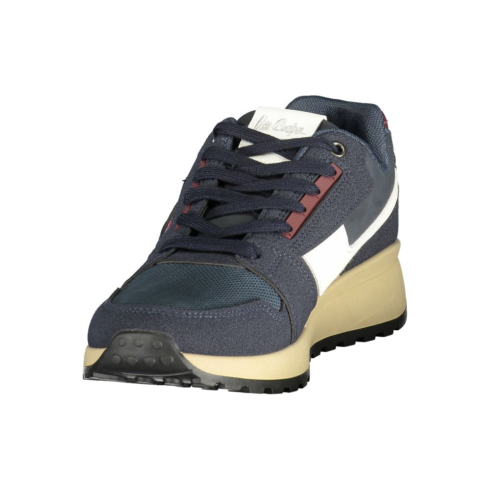 Blue Polyurethane Men's Sneaker