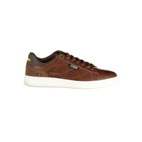 Brown Polyurethane Men's Sneaker