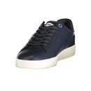 Blue Polyester Athletic Sneakers