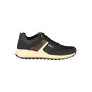 Black Polyurethane Men's Sneaker