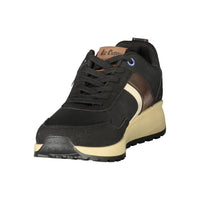 Black Polyurethane Men's Sneaker