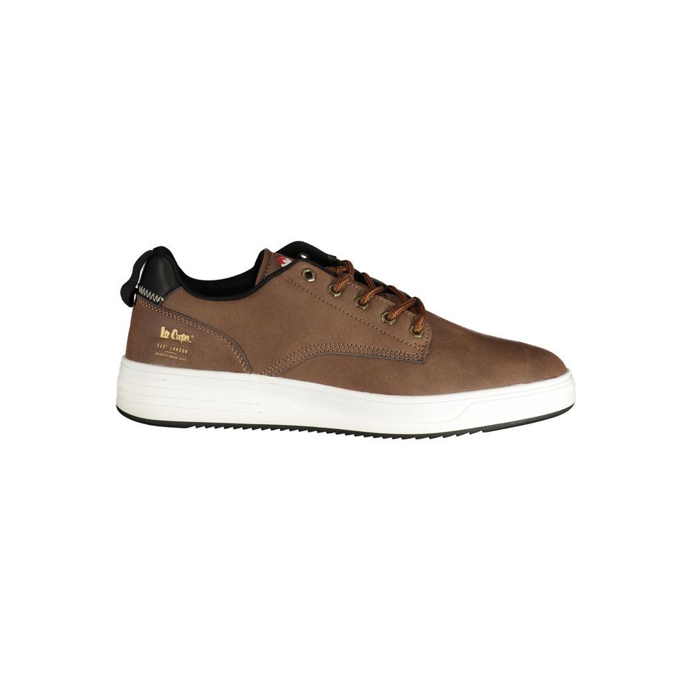 Brown Polyurethane Men's Sneaker