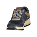Blue Polyurethane Men Sneaker