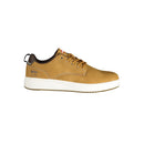 Yellow Polyester Athletic Sneakers