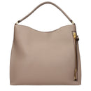 Beige Leather Handbag