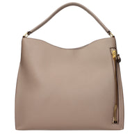 Beige Leather Handbag