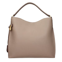 Beige Leather Handbag