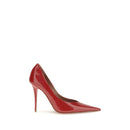 Red Calf Leather Bos Taurus High Heel Pumps
