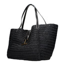 Black Raffia Shoulder Bag