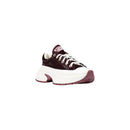 Bordeaux Leather Chunky Sneakers