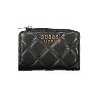 Black Polyurethane Women's Wallet