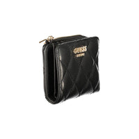 Black Polyurethane Women's Wallet