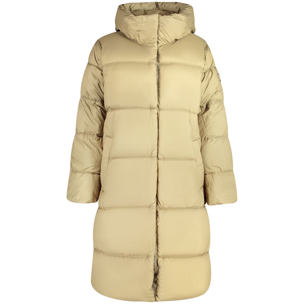 Verde Poliestere Donna Jacket with Hood and Pockets
