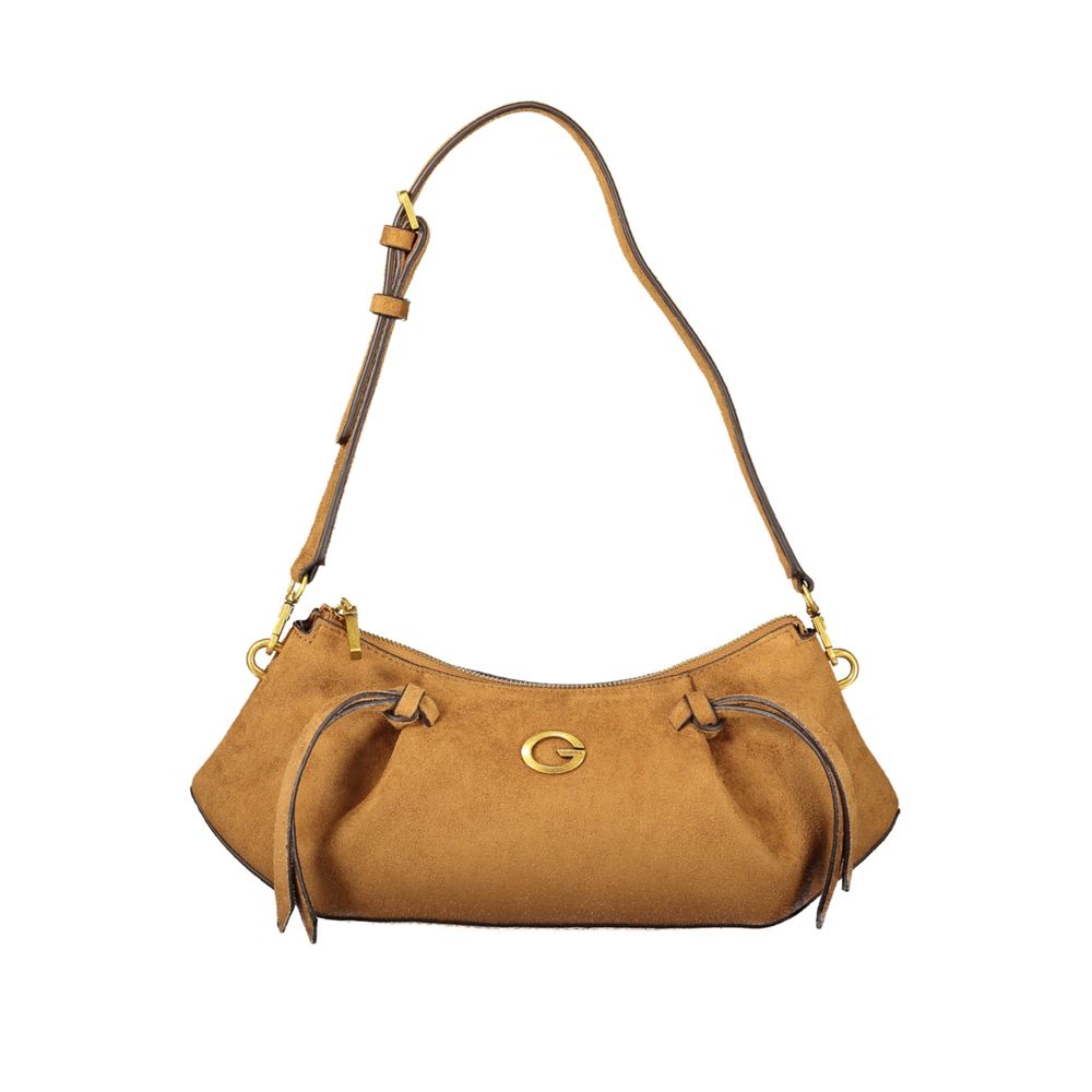 Brown Polyester Women's Bag