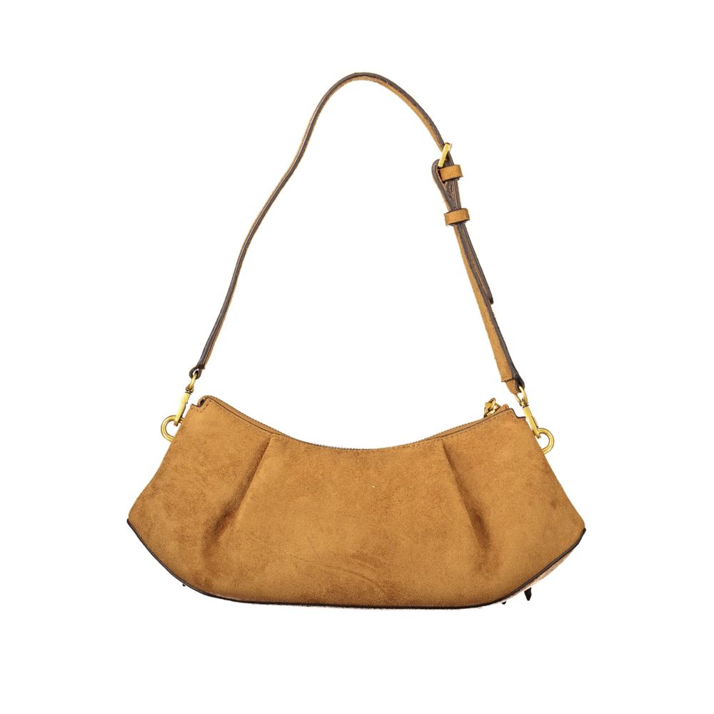 Brown Polyester Women's Bag