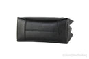 Michael Kors Mercer Medium Leather Messenger Crossbody Handbag (Black Solid)