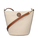 Beige Fabric Crossbody Bag