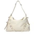 Beige Leather Crossbody Bag