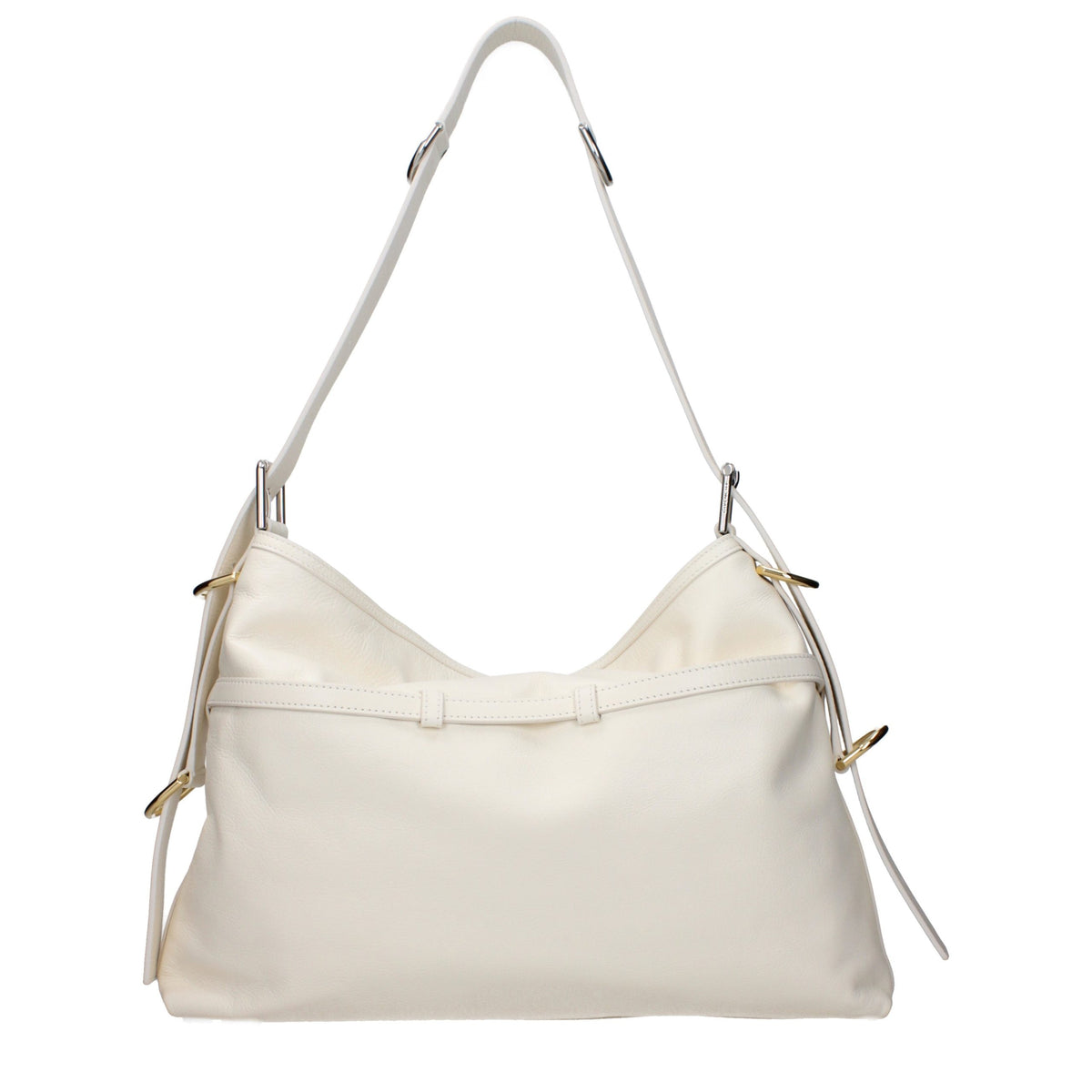 Beige Leather Crossbody Bag