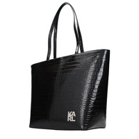 Black Polyethylene Shoulder Bag