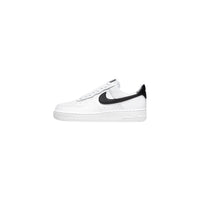 Black And White Leather Low Top Sneakers