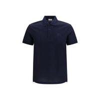 Blue Cotton Polo Shirt
