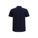 Blue Cotton Polo Shirt